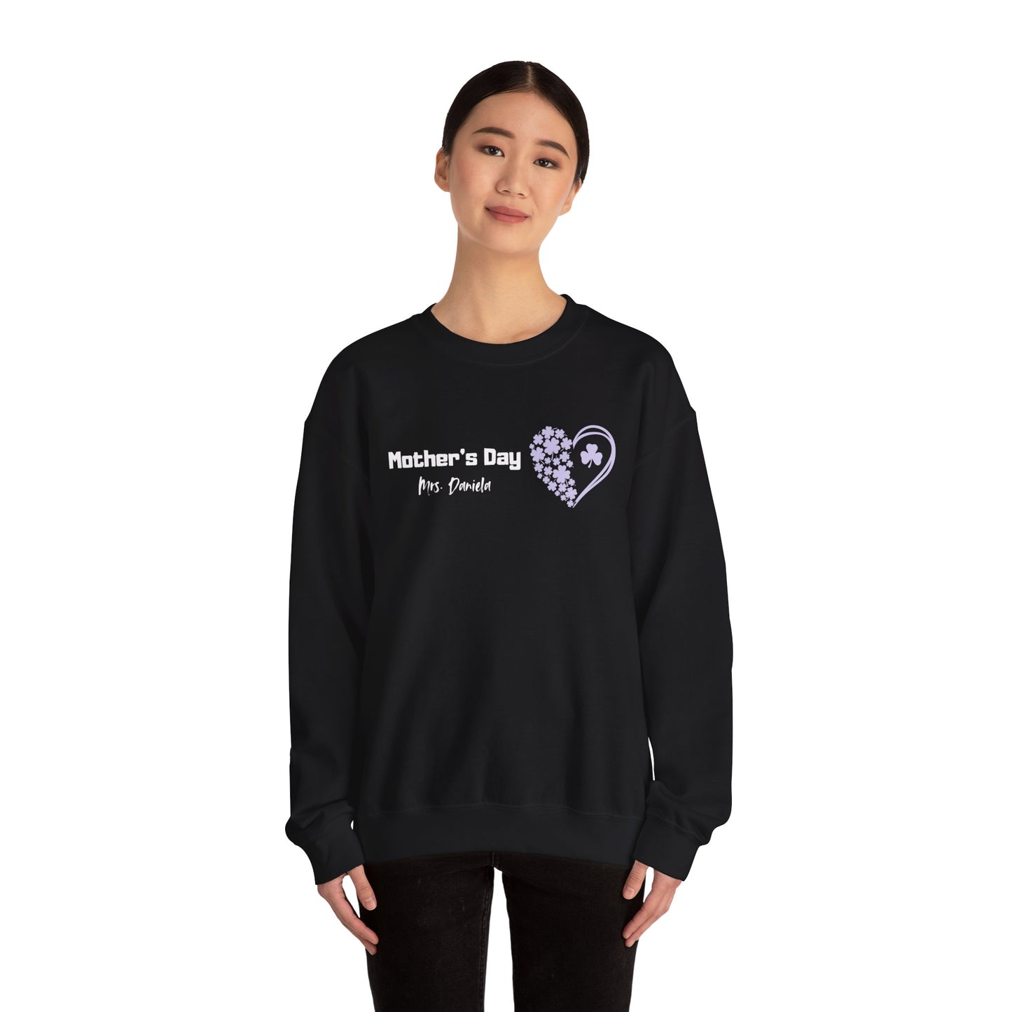 Personalized Mom's Day Crewneck Sweatshirt - Happy magic Festivity