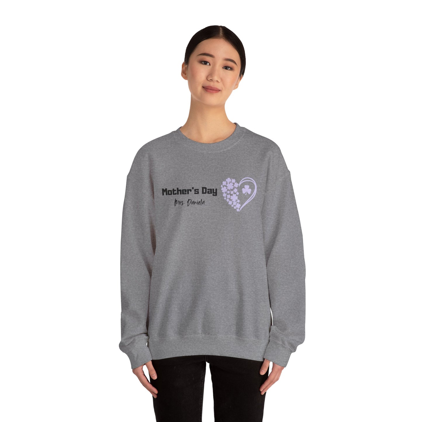 Personalized Mom's Day Crewneck Sweatshirt - Happy magic Festivity