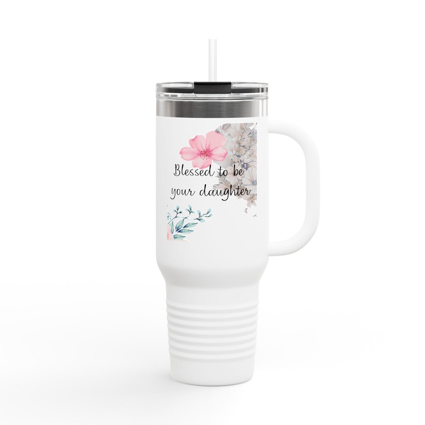 Personalized Blessed Daughter Insulated Travel Mug 40oz- Mom's Day